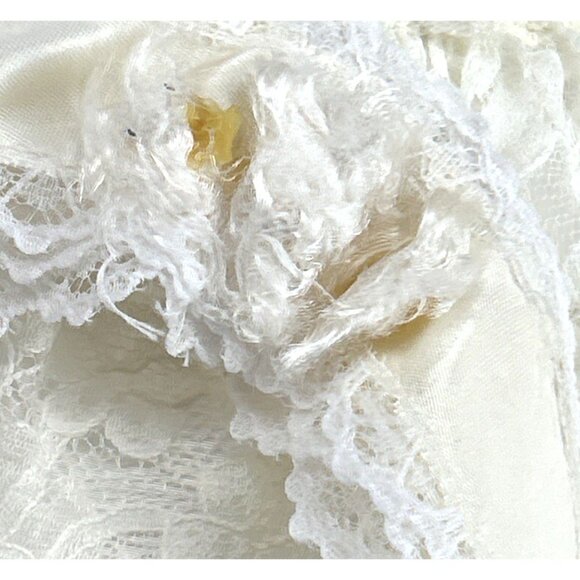 Country Elegance Wedding Dress 70s Victorian Sz 10 Layers Vintage - Picture 4 of 9